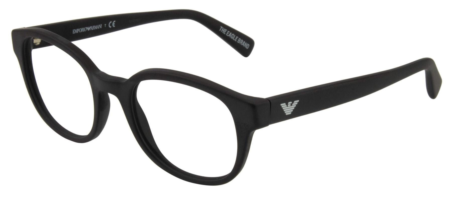 Óculos de Grau Emporio Armani Ea3161 Preto Fosco 5042 51