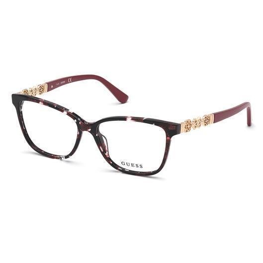 Óculos De Grau Guess Gu2832 071 52 - Vinho - Ótica Vision Care