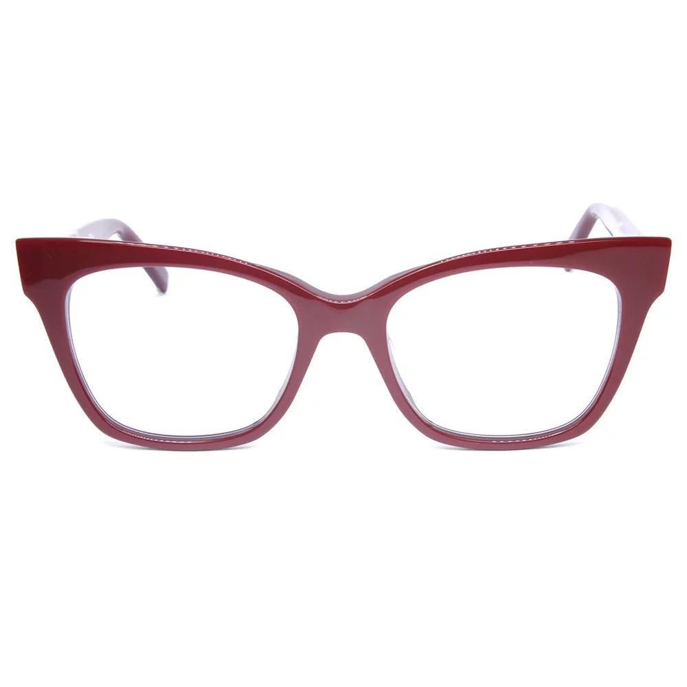 Óculos de Grau Max Mara Mm1318 C9A 51 Vermelho Escuro Gatinho