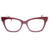 Óculos de Grau Max Mara Mm1318 C9A 51 Vermelho Escuro Gatinho