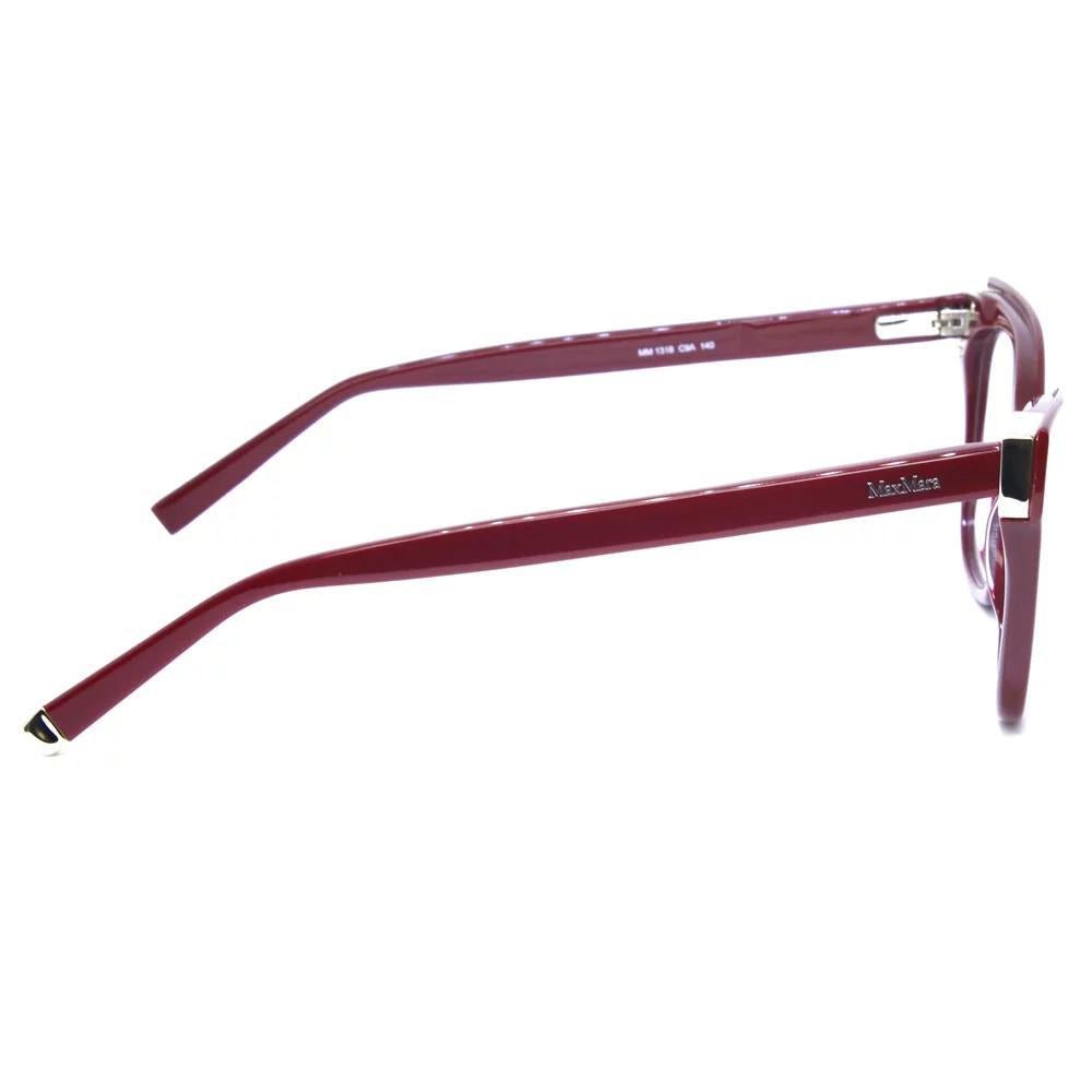 Óculos de Grau Max Mara Mm1318 C9A 51 Vermelho Escuro Gatinho
