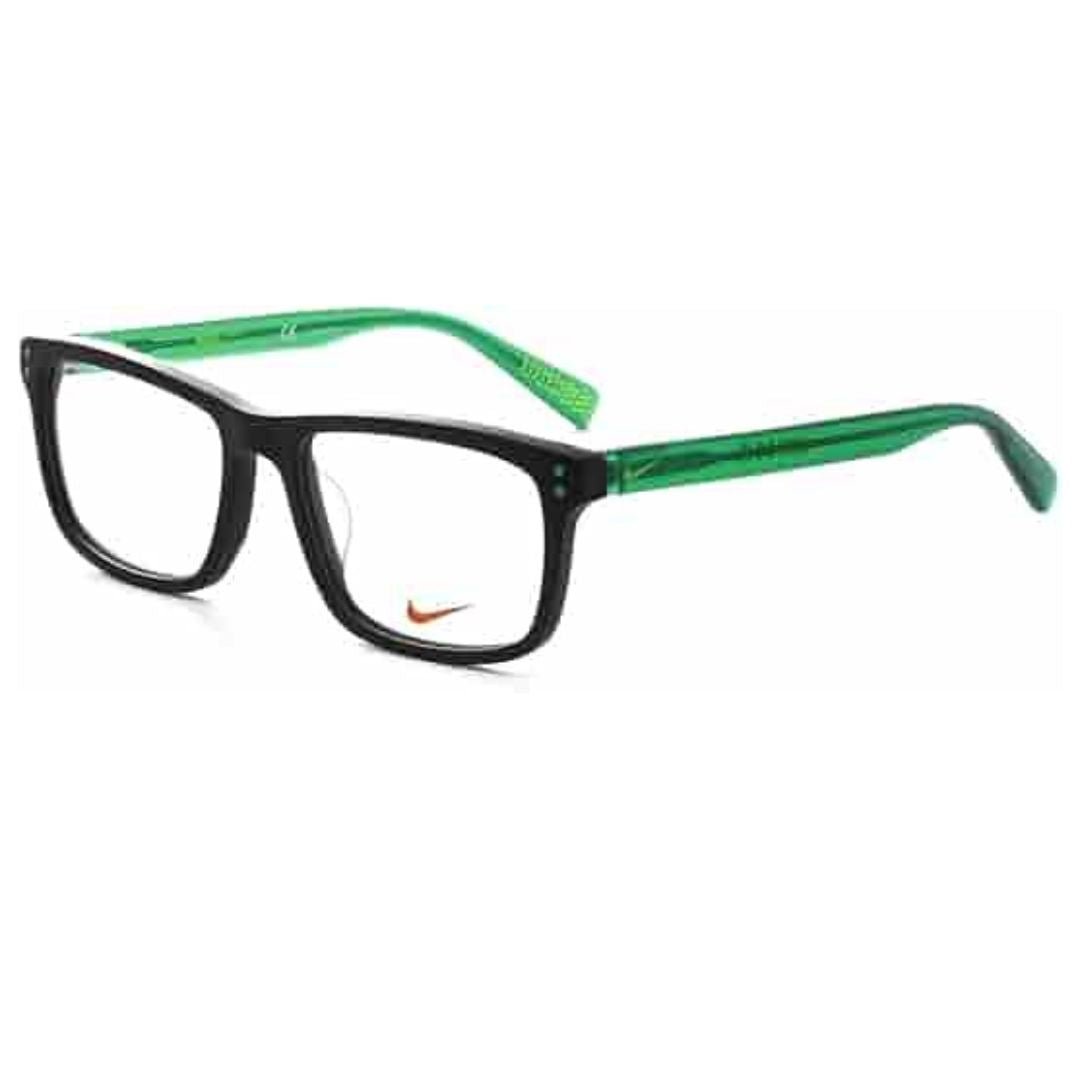 Óculos de Grau Nike Infantil 5536 001 49 - Preto/Verde Translúcido