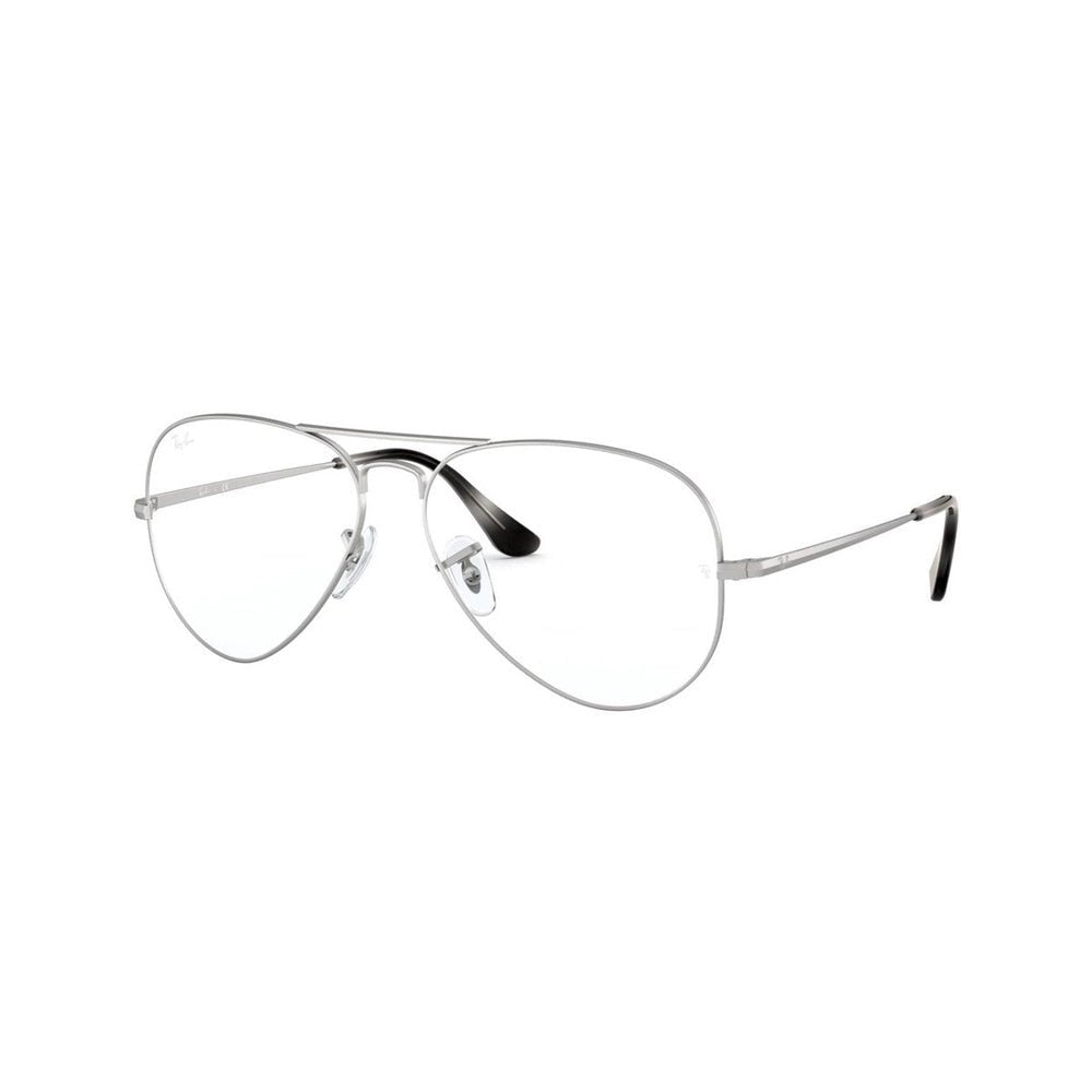 Óculos de Grau Ray - Ban Aviator Gaze RB6589 2538 59 - Silver - Ótica Vision Care