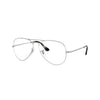 Óculos de Grau Ray-Ban Aviator Gaze RB6589 2538 59 - Silver