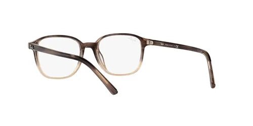 Óculos de Grau Ray-Ban Leonard 0RX5393 8107 47 Acetato Marrom Mesclado