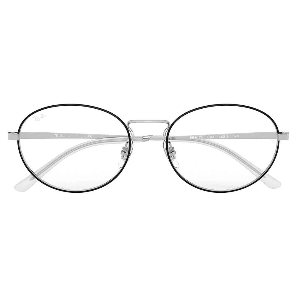 Óculos de Grau Ray-Ban RB6439 2983 54 - Preto / Prata