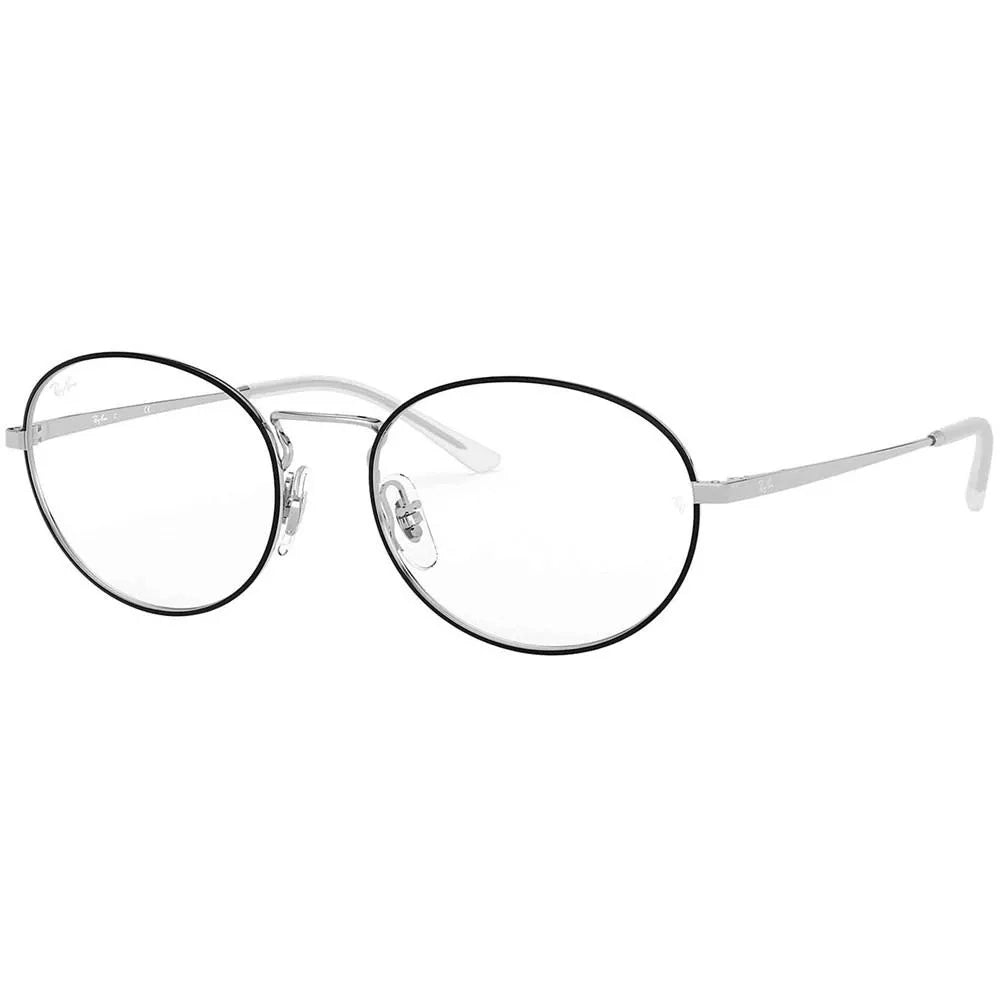 Óculos de Grau Ray - Ban RB6439 2983 54 - Preto / Prata - Ótica Vision Care