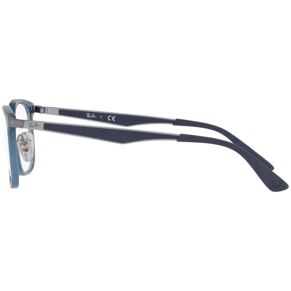 Óculos de Grau Ray-Ban RB7117 8019 52 - Azul / Prata