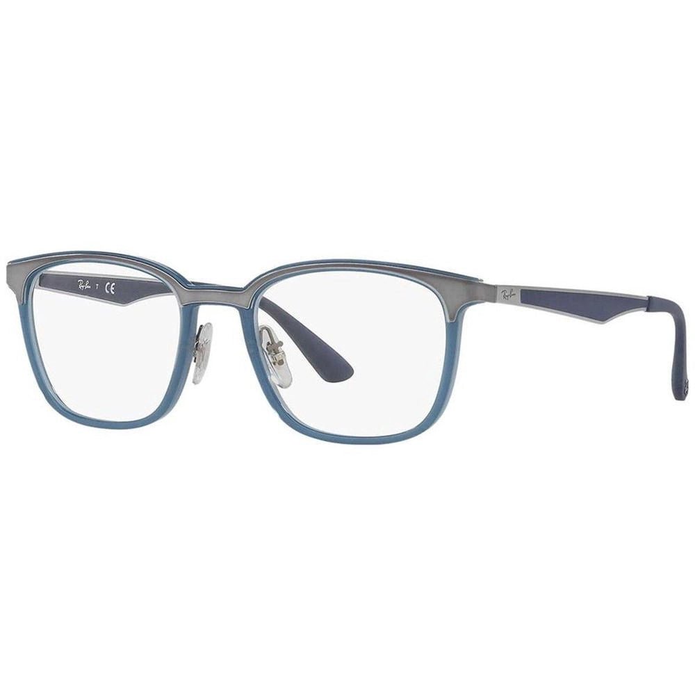 Óculos de Grau Ray - Ban RB7117 8019 52 - Azul / Prata - Ótica Vision Care