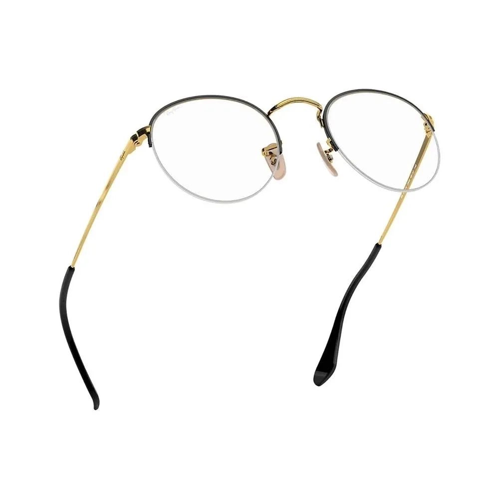 Óculos de Grau Ray-Ban Round Gaze RB3947VL 2946 51 - Preto / Dourado