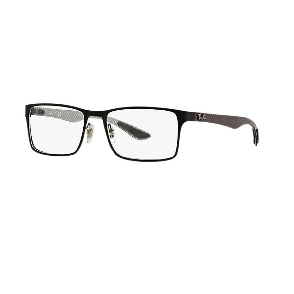 Óculos de Grau Ray - Ban RX8415 2503 Preto Lente Tam 55 Fibra de Carbono - Ótica Vision Care