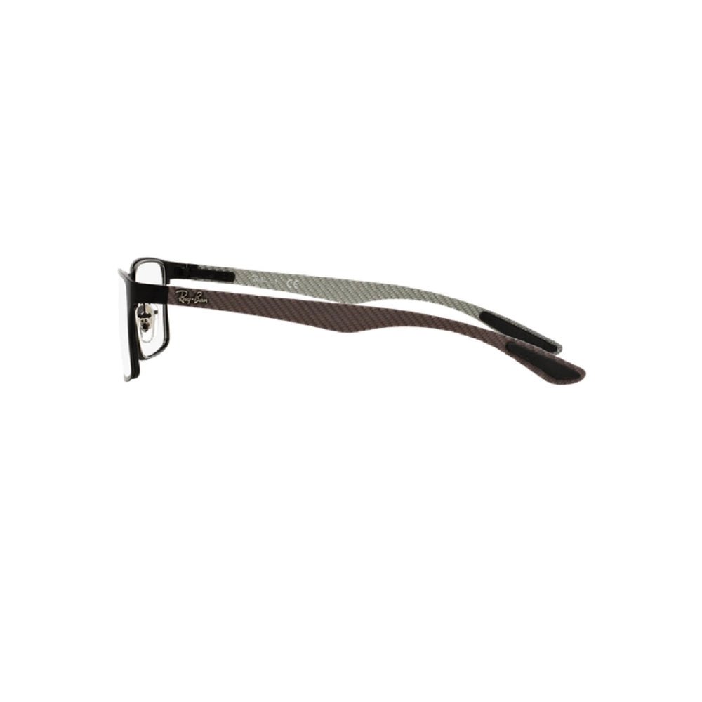 Óculos de Grau Ray-Ban RX8415 2503 Preto Lente Tam 55 Fibra de Carbono