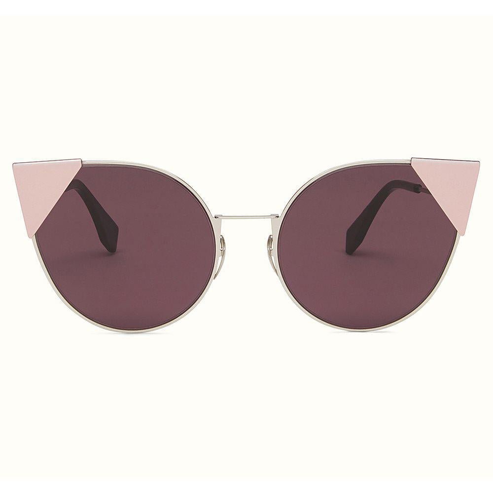 Óculos de Sol Fendi Lei Ff0190/S 010 0M 57 Rosa prateado/Lilás - Ótica Vision Care