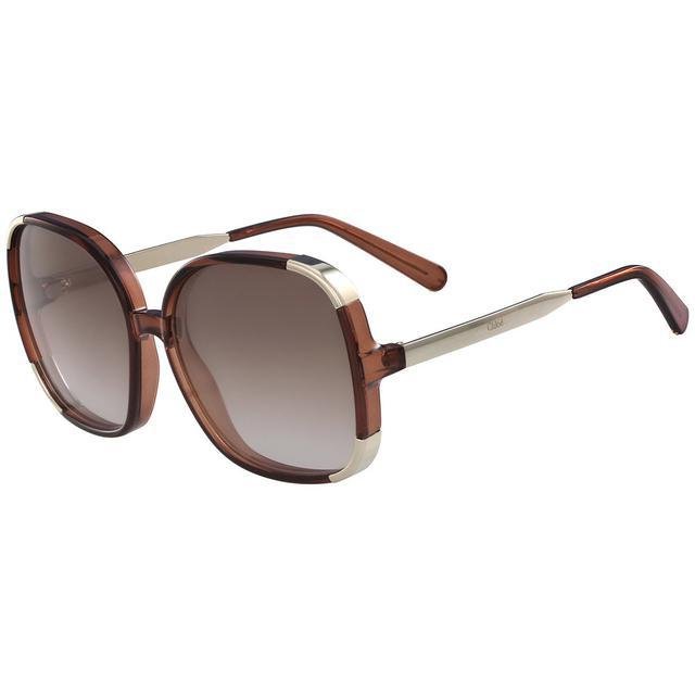 Óculos De Sol Injetado Chloé Myrte Ce719S - Marrom - Ótica Vision Care