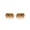 Óculos de Sol Ray Ban Rectangle RB 1969L 9147/51 - Dourado/Marrom Degrade