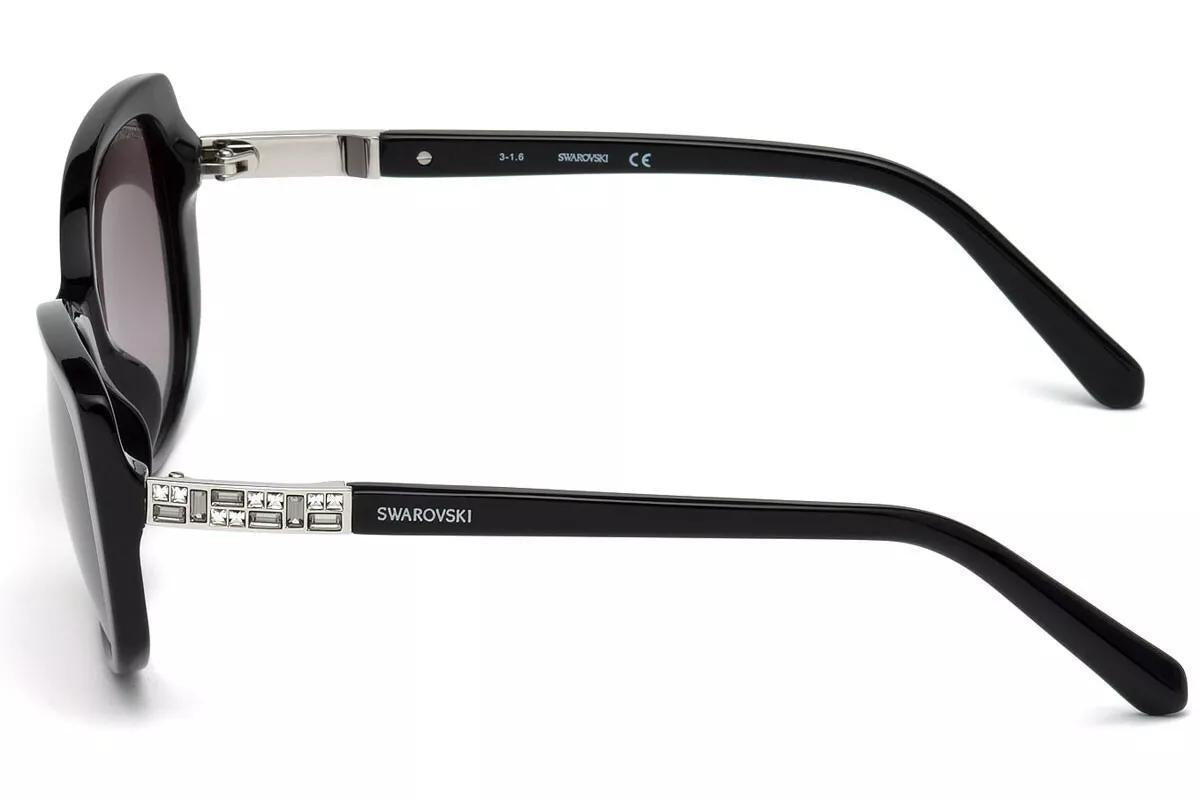 Óculos De Sol Swarovski Sw124 01B 56 - Ótica Vision Care