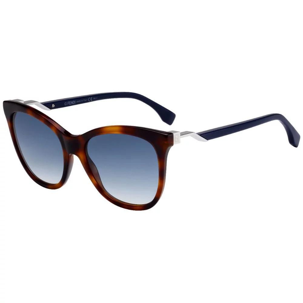 Óculos Fendi Cube Ff0200/S Ipr 08 55 +AC0 - Havana/Azul +AC0 - Ótica Vision Care