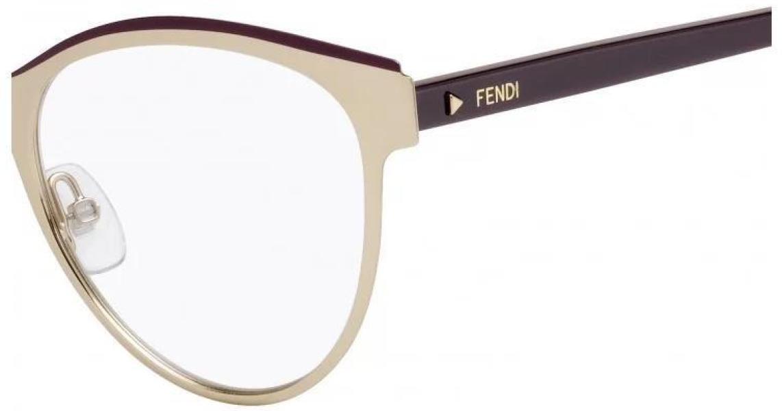 Óculos Fendi Ff0278 Vo1 53 +AC0 - Dourado/Vermelho +AC0 - 3 - Ótica Vision Care