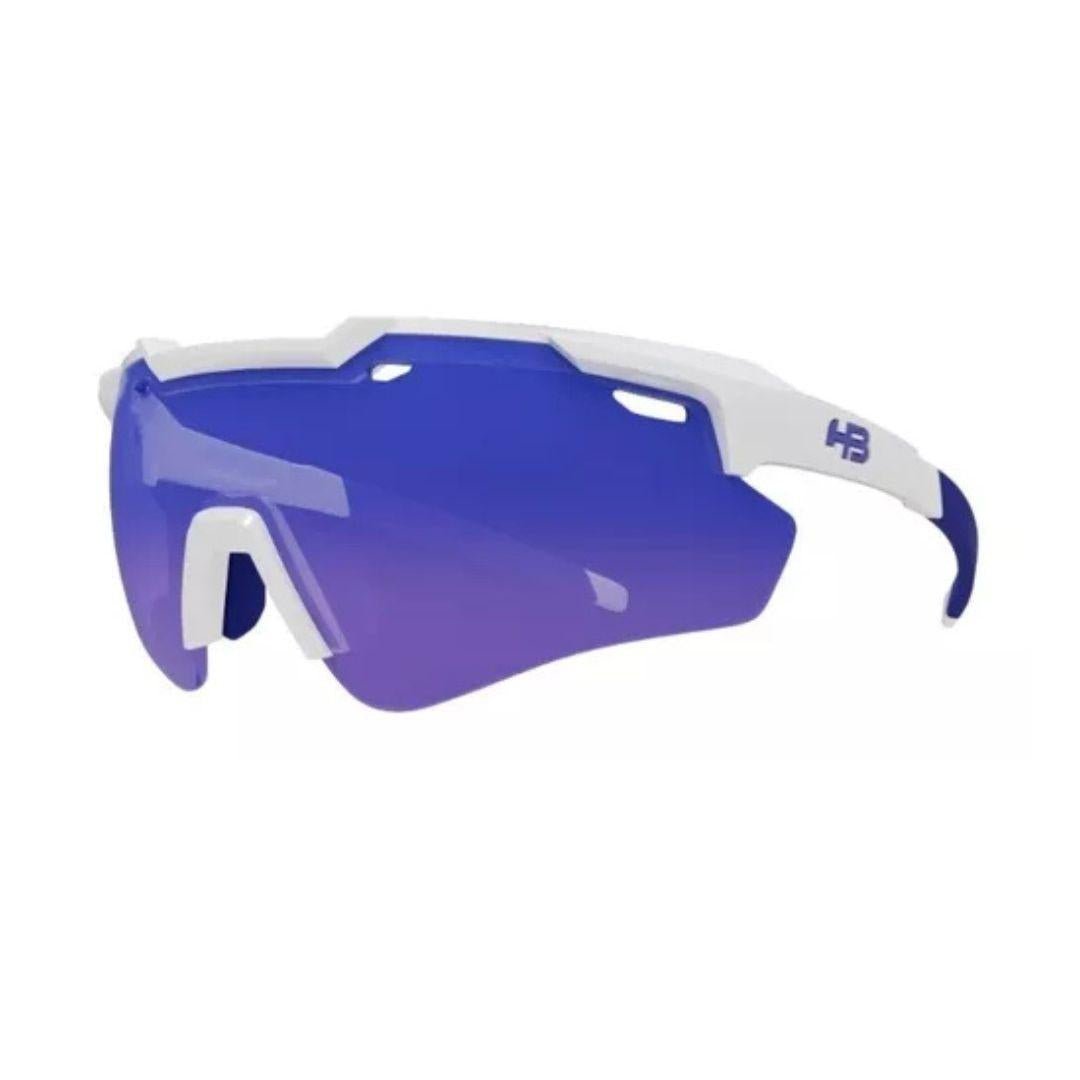 Oculos Hb Shield Evo 2.0 Pearled White Blue Chro - Ótica Vision Care