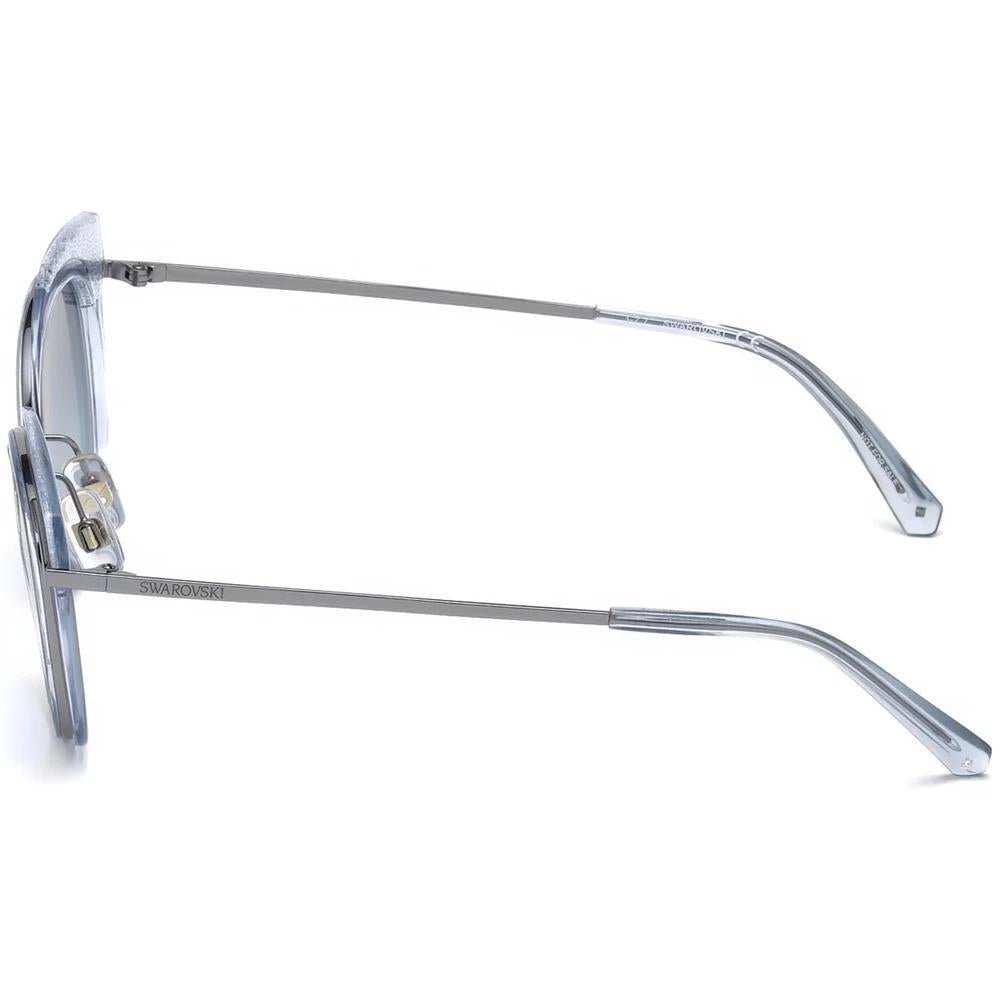 Óculos Swarovski Sk0169/S 84X 50 Prata Azul Claro - Ótica Vision Care