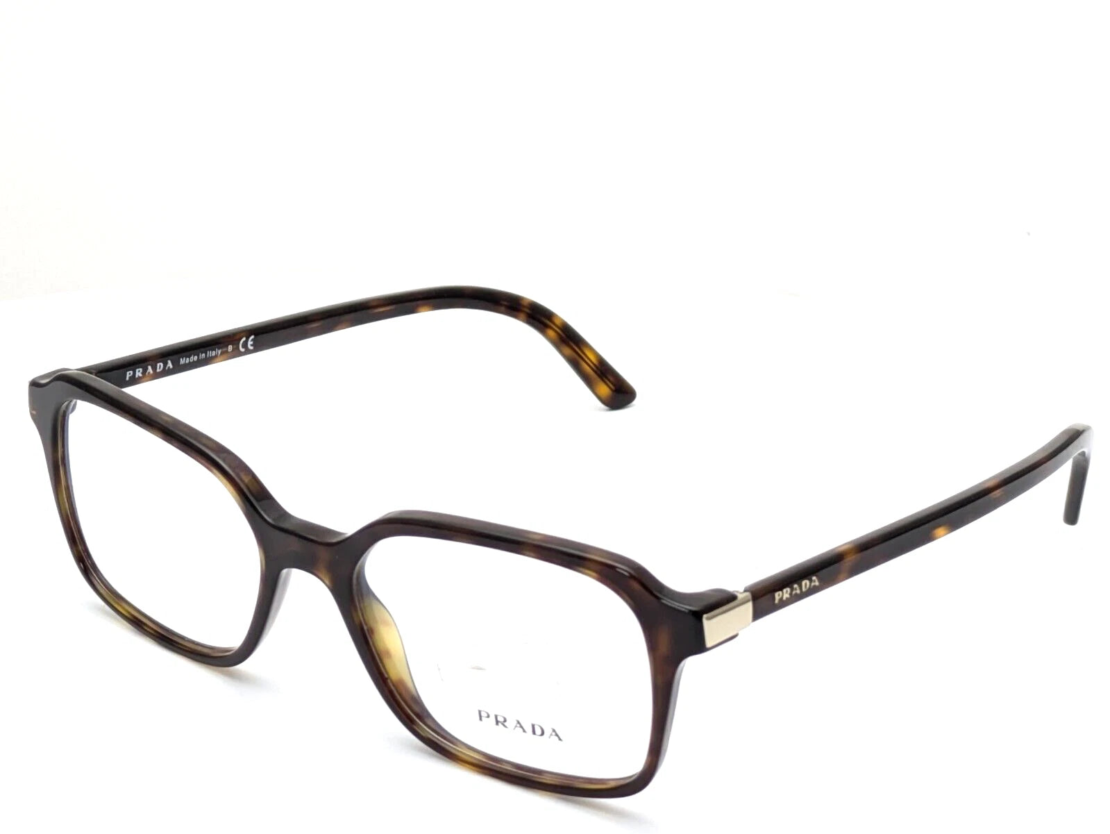 Óculos de Grau Prada VPR 03X 2AU-1O1 retangular Havana escuro 51mm Prada